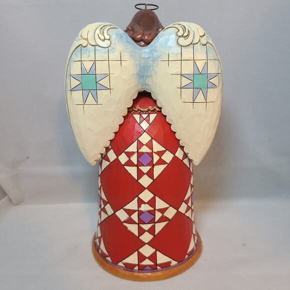 Jim Shore Holy Family Angel Figurine-For Unto Us a Child is Born-Rotating Lights - Picture 8 of 8